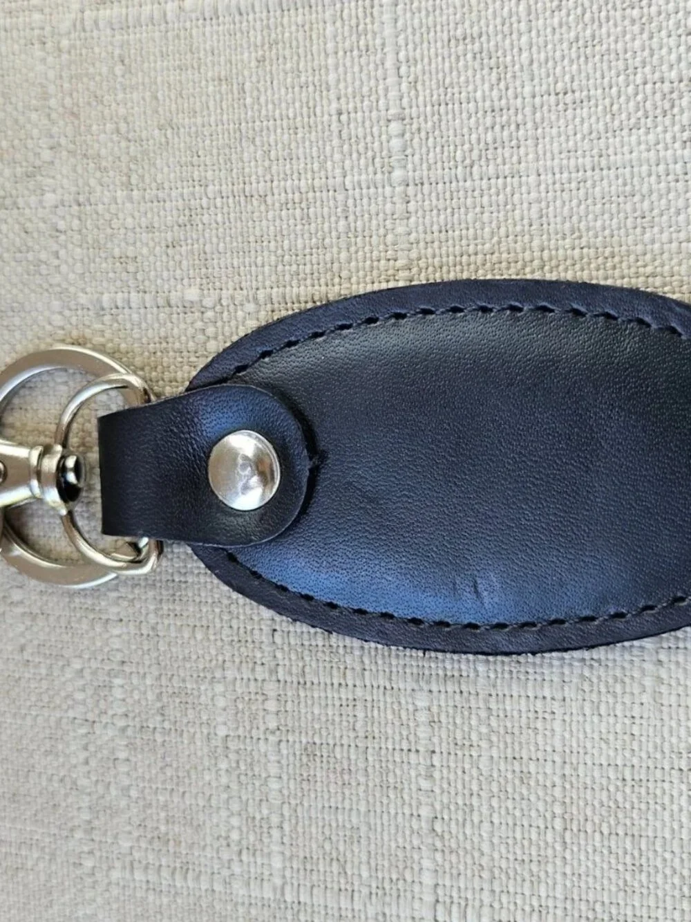 Handmade Keys Holder Black Genuine Leather keychain Keyring Handmade